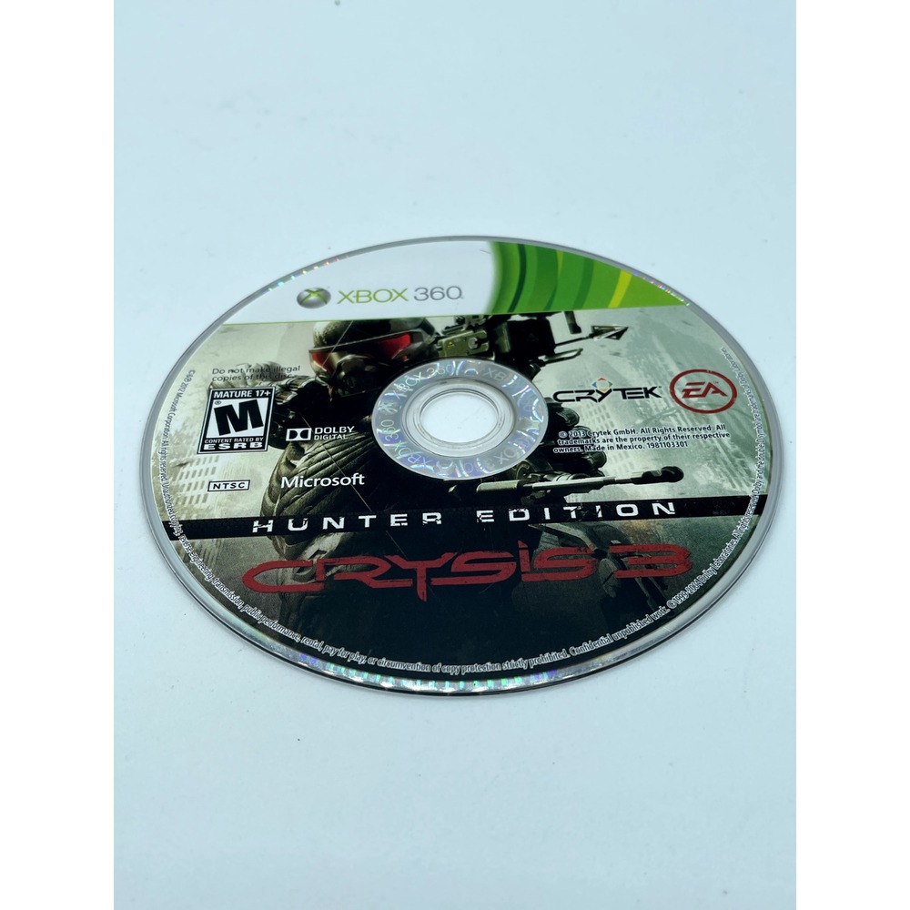 Crysis 3: Hunter Edition Xbox 360 Action Shooter Disc Only